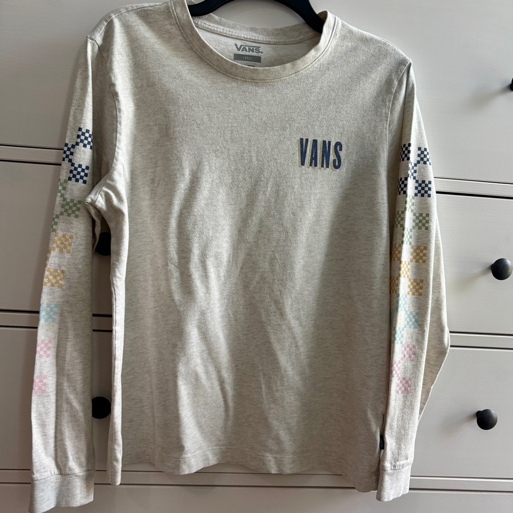 Vans Heather Gray long sleeve Tee large